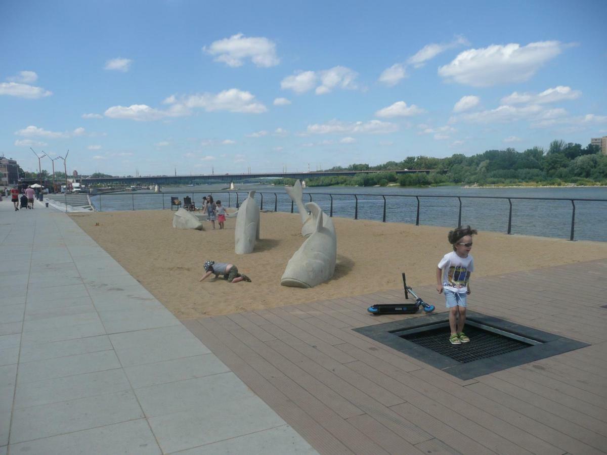 Sunny Wisla River Apartment Warschau Buitenkant foto
